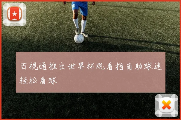 百视通推出世界杯观看指南助球迷轻松看球